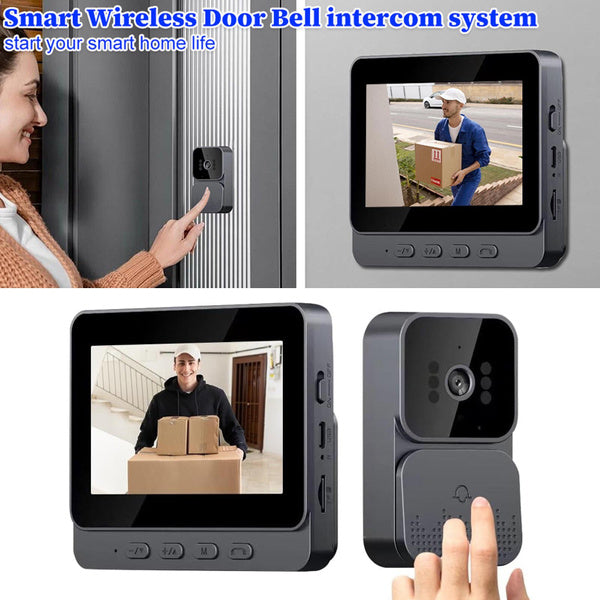 Smart Wireless Wifi Doorbell Intercom Video Camera Door Bell Chime Security