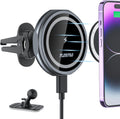 for Magsafe Car Mount 15W Fast Charging Wireless Iphone Car Charger, Magnetic Air Vent Phone Holder Mount [Auto-Alignment Powerful Magnets] Compatible with Iphone 15 14 13 Pro plus Max Mini